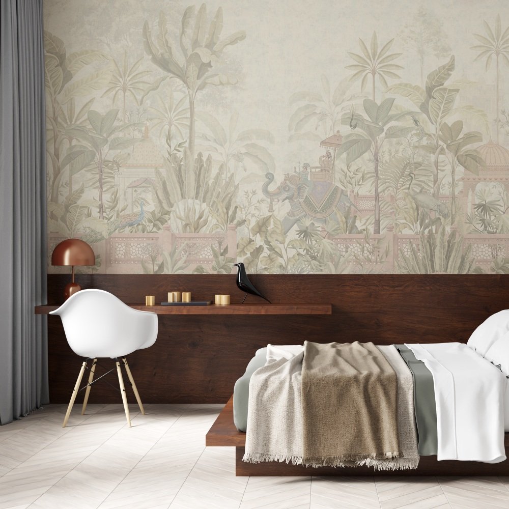 Minimalist Wild Forest bedroom wallpaper