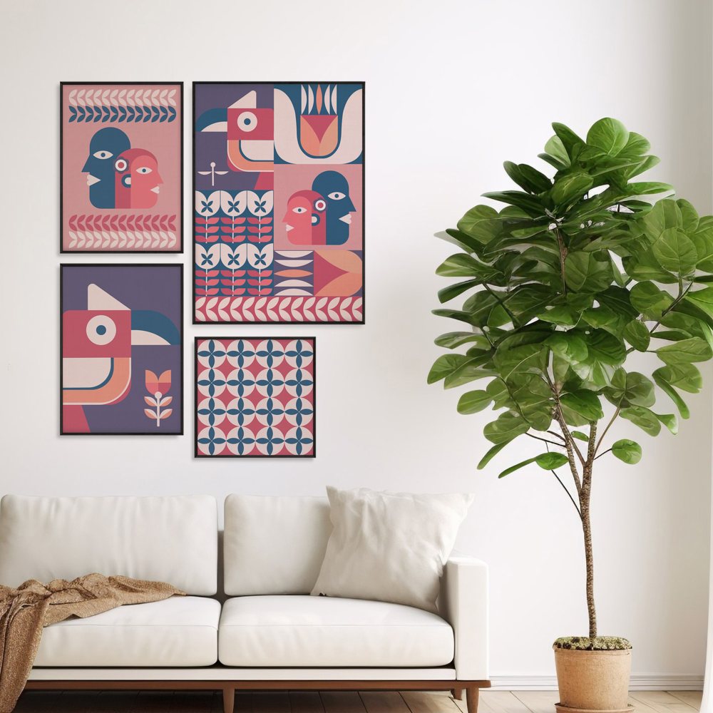 The Junglee Mosic - set of 4