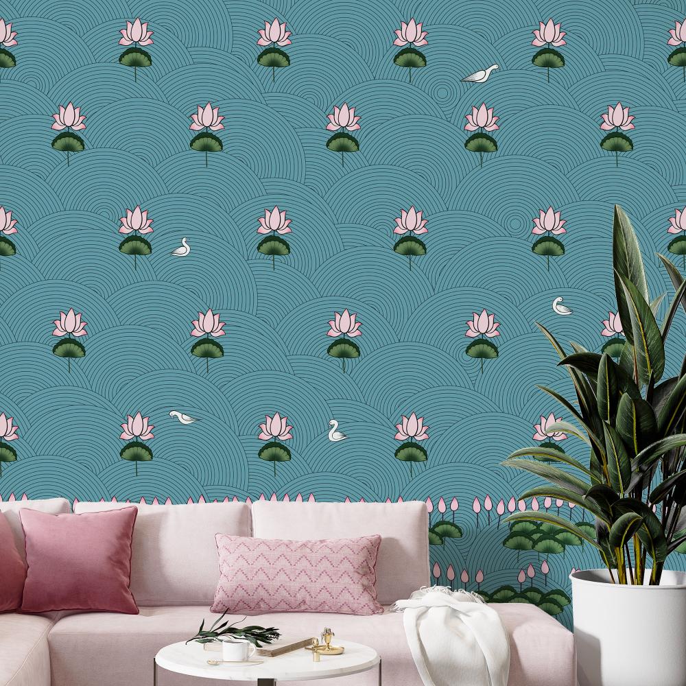 Pichwai - Lotus Motif