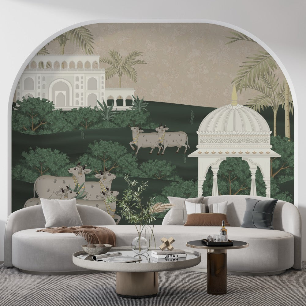 Pichwai - Vintage Wallpaper