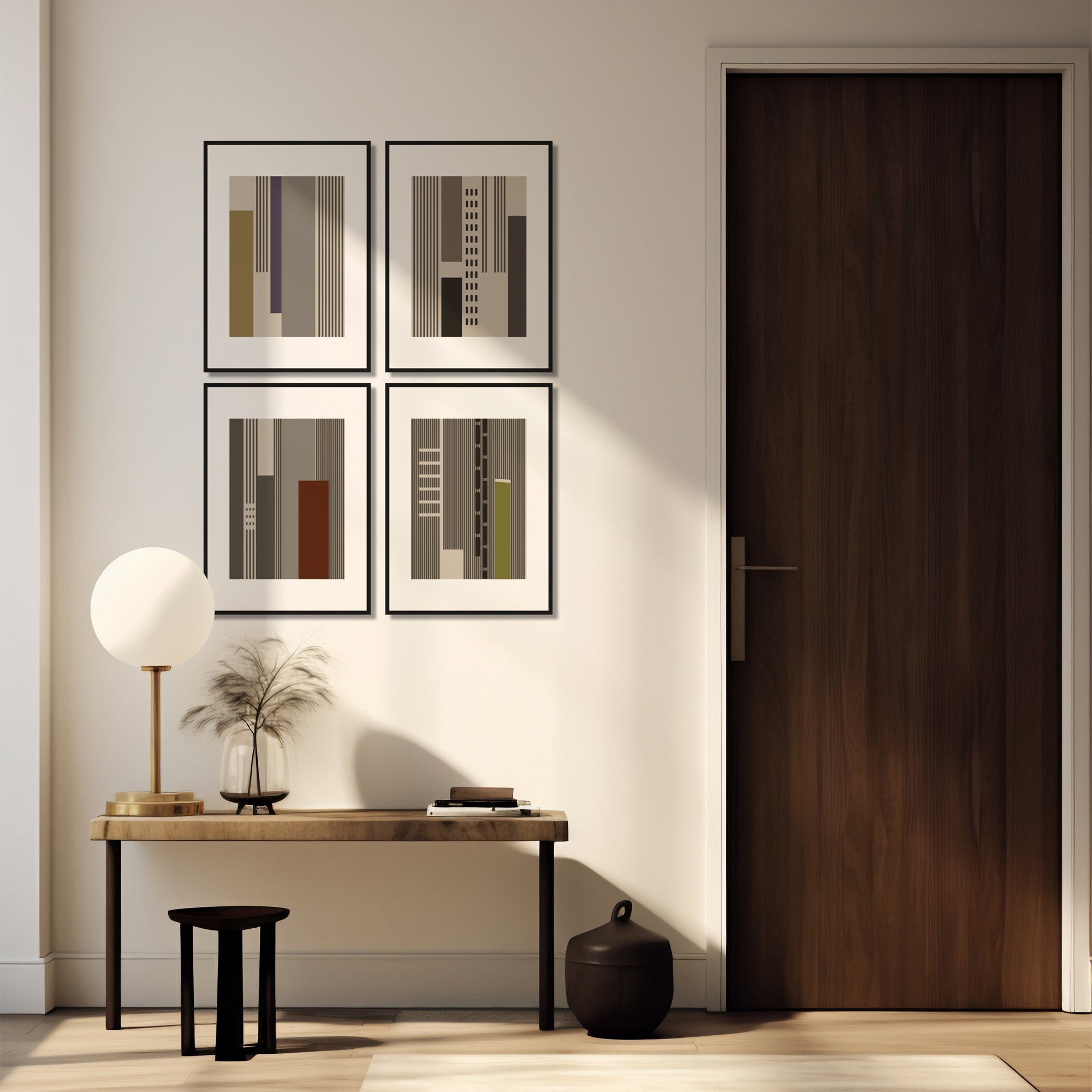 Rhythms of Abstraction - Set of 4