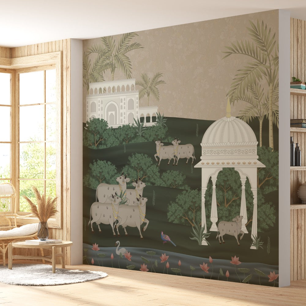 Pichwai - Vintage Wallpaper