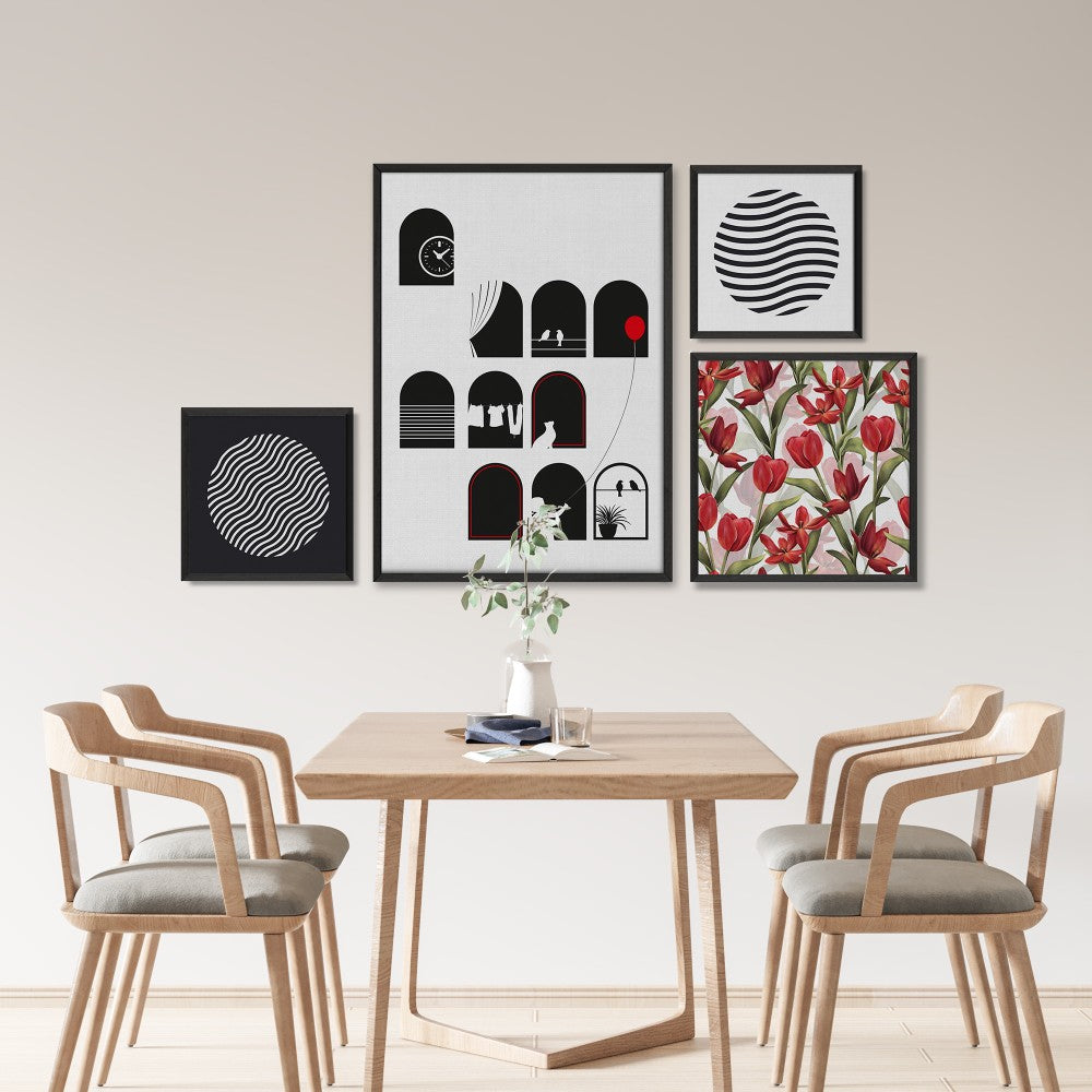 Classic Contrast - Set of 4