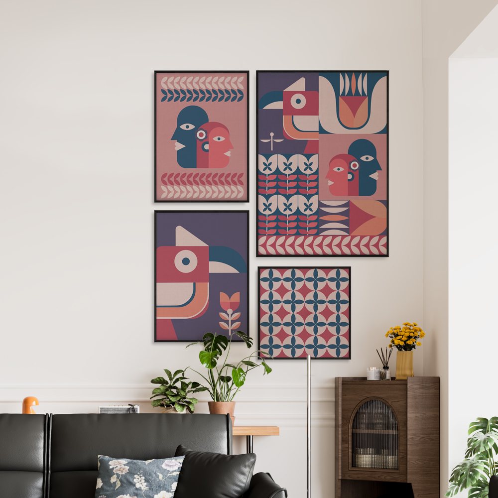 The Junglee Mosic - set of 4