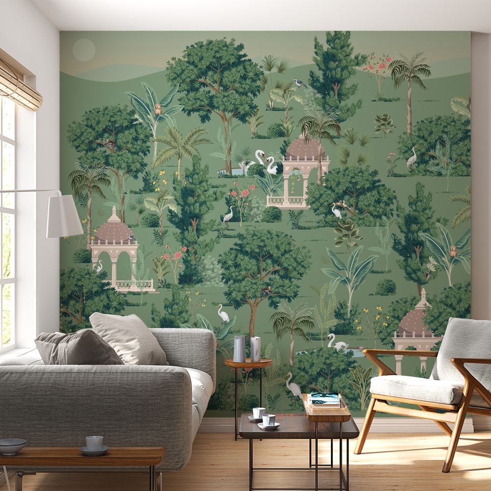 White Swan in Garden