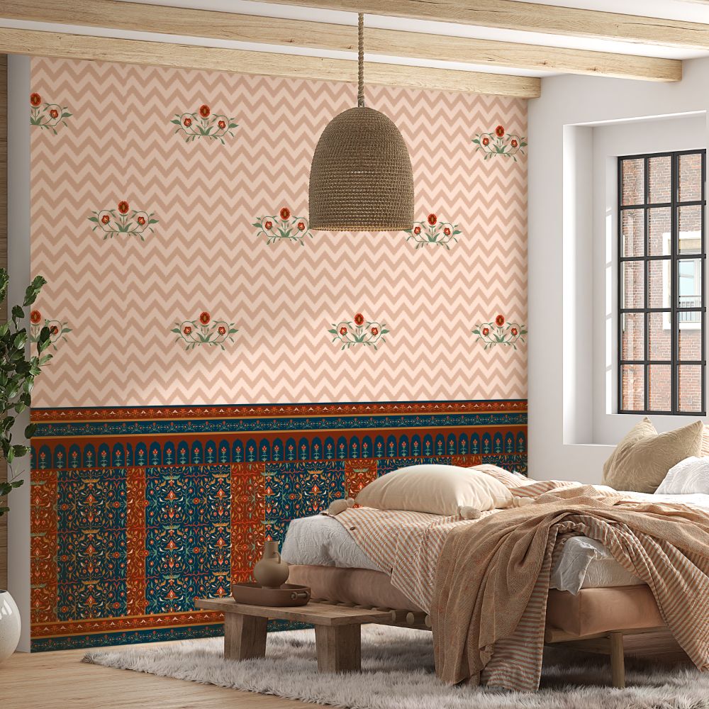 Blossom on wave Kids Room Wallpaper