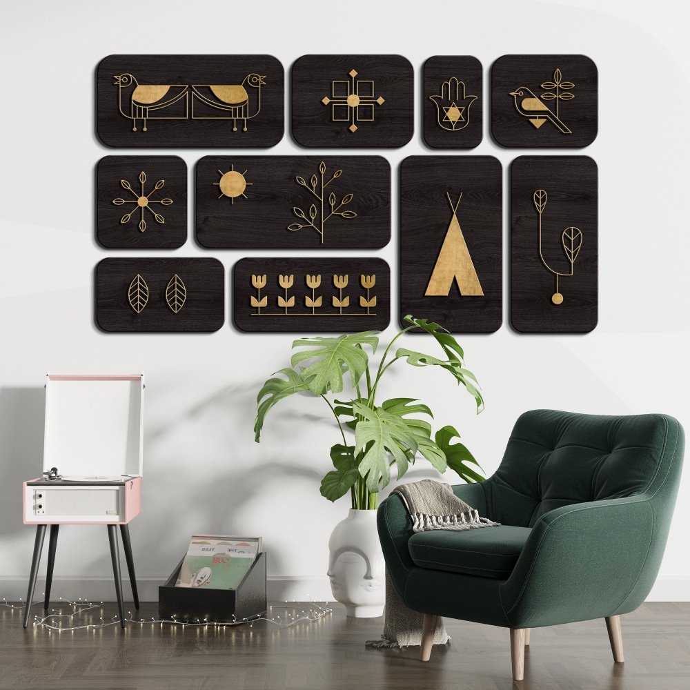 Timeless Brass and Black