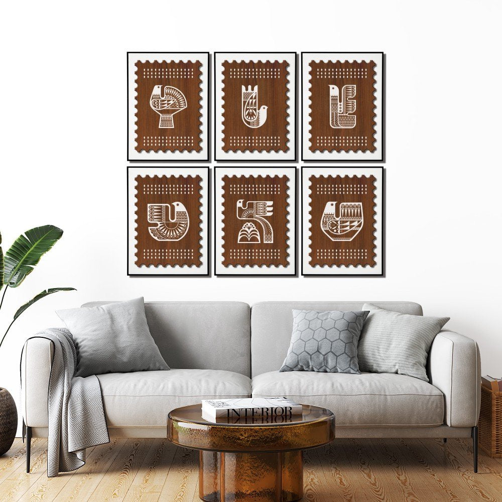 The Stamp Collection of Indian Birds - White BG