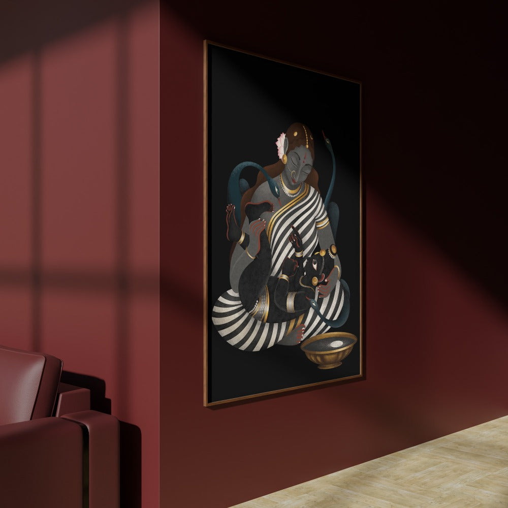 Krishna's play with the Moon