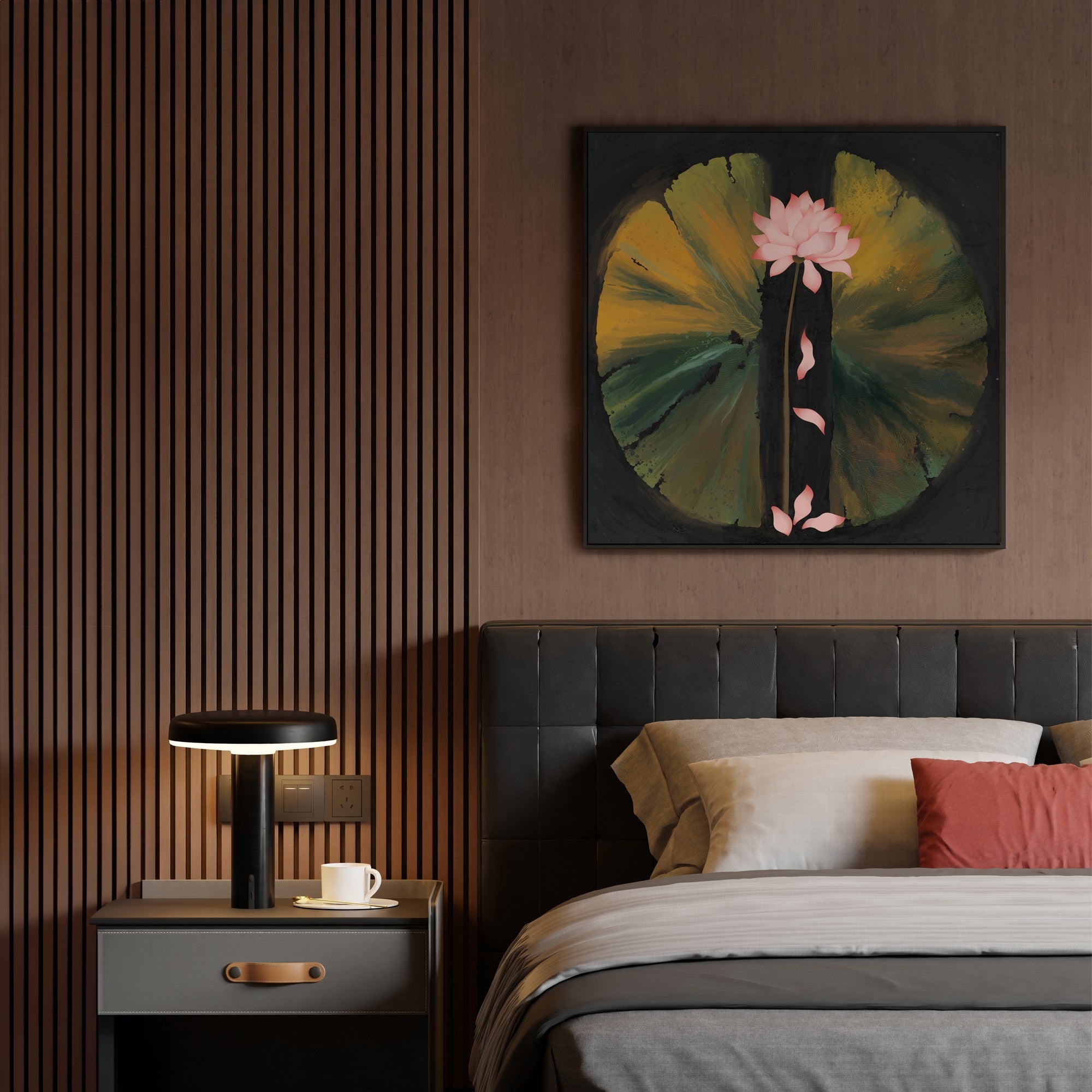 Awakening -Lotus Painting on Canvas