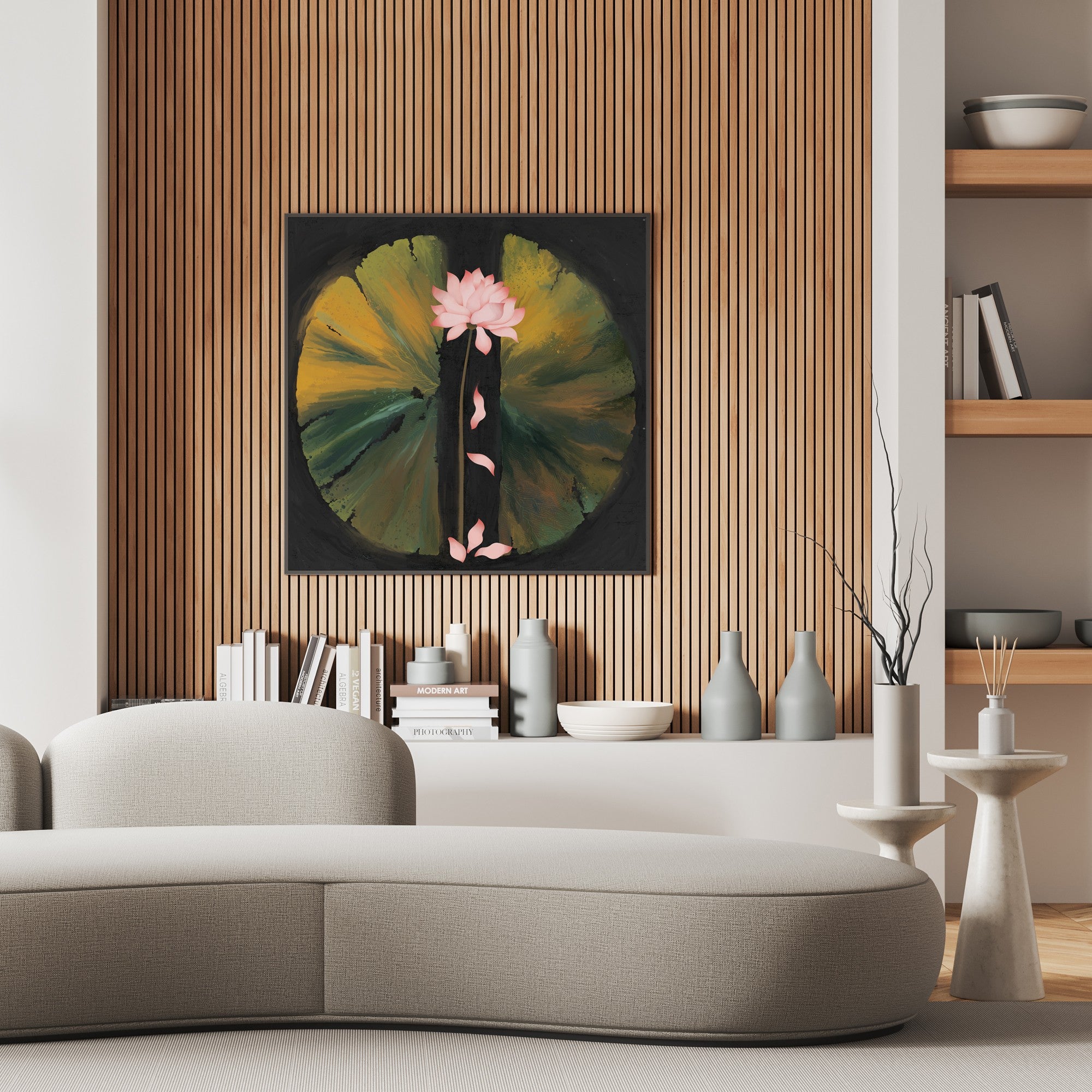 Awakening -Lotus Painting on Canvas