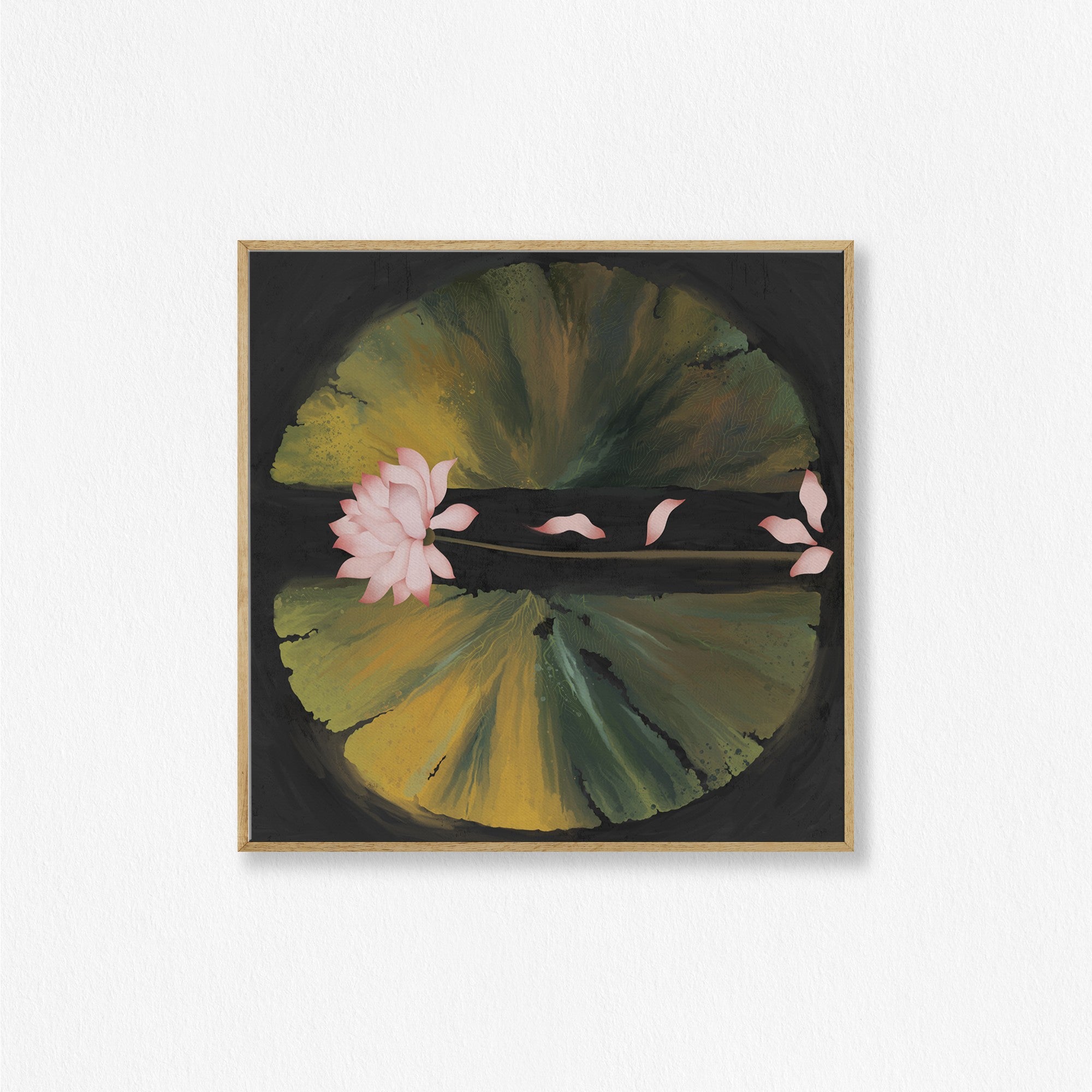 Awakening -Lotus Painting on Canvas