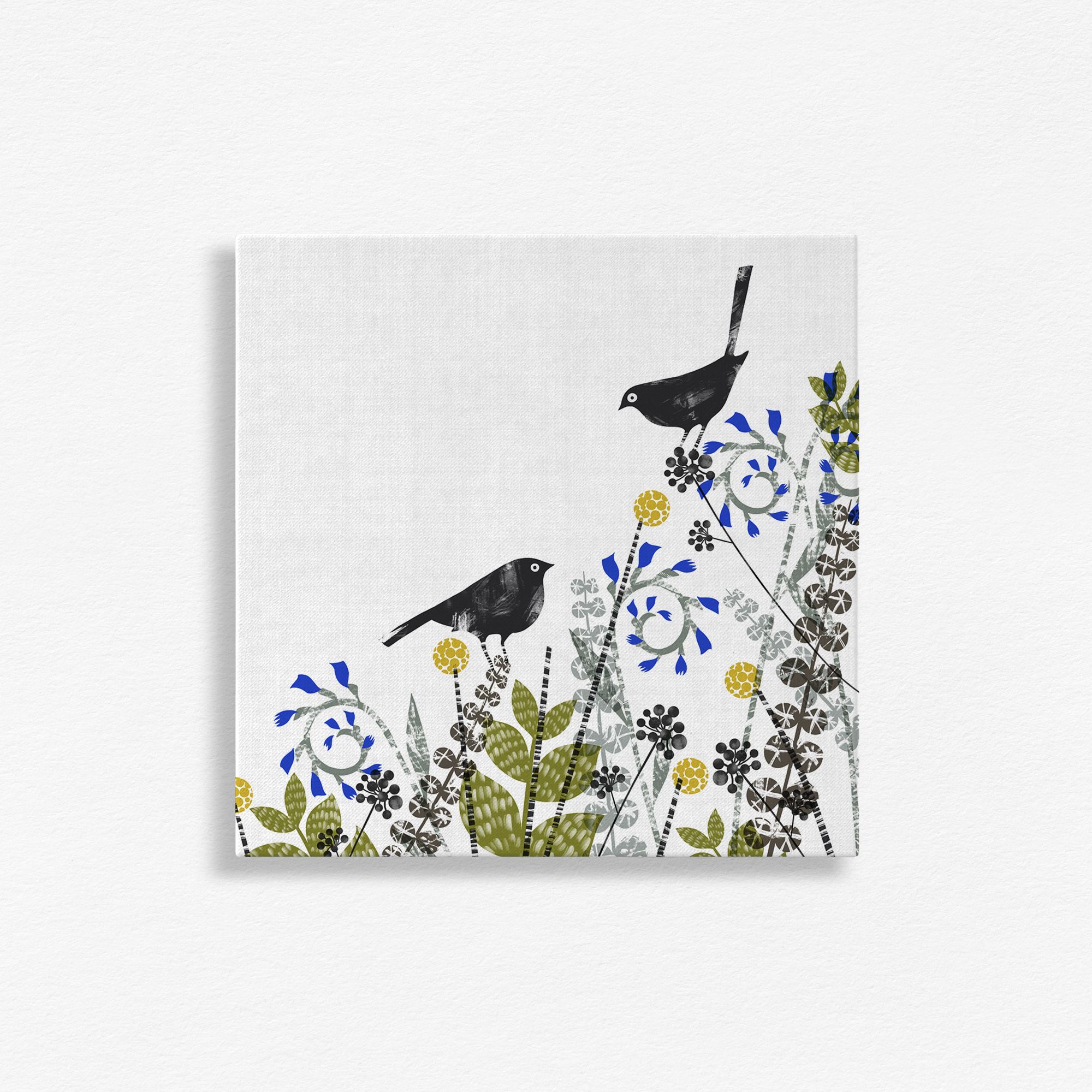Birds In the Garden Wall Art
