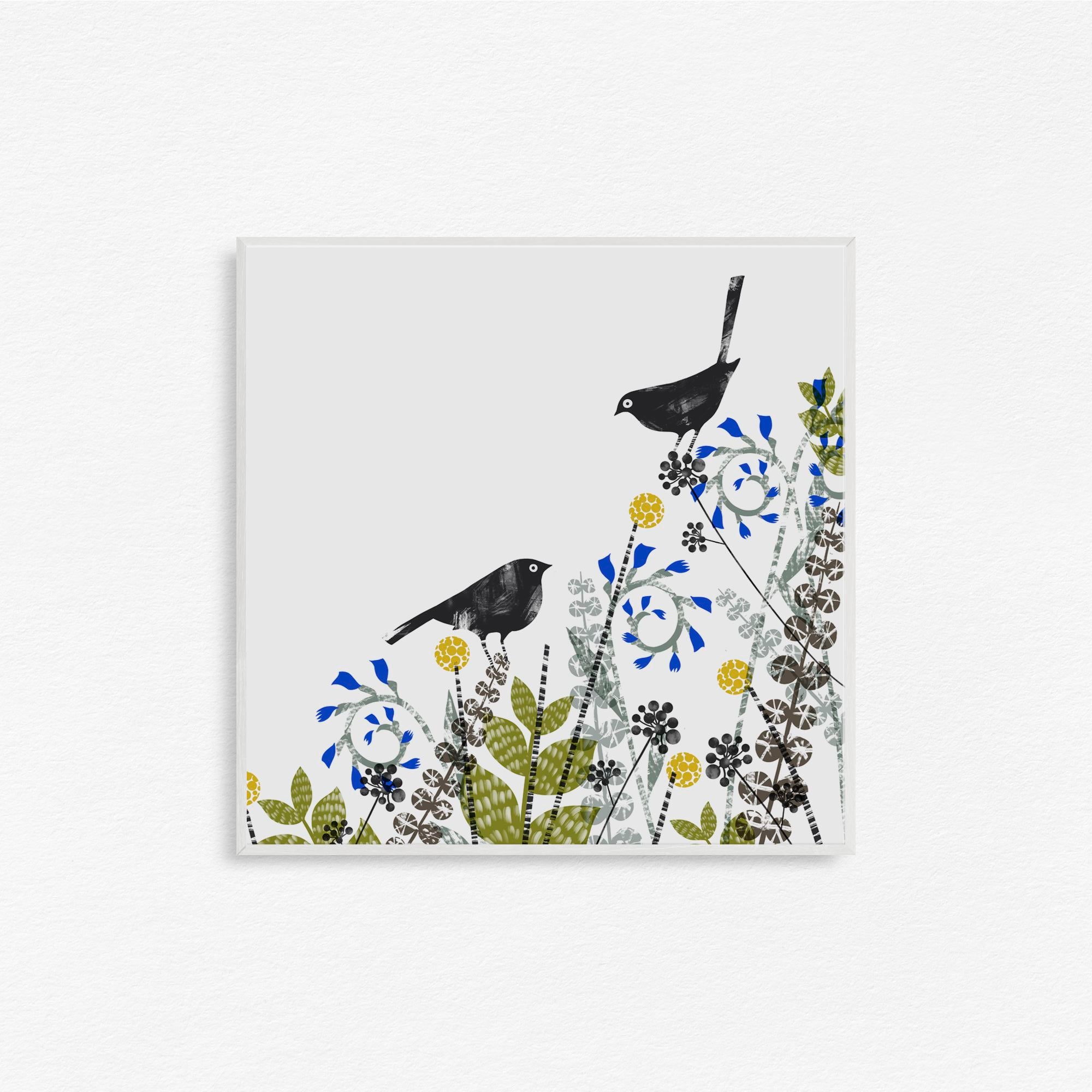 Birds In the Garden Wall Art