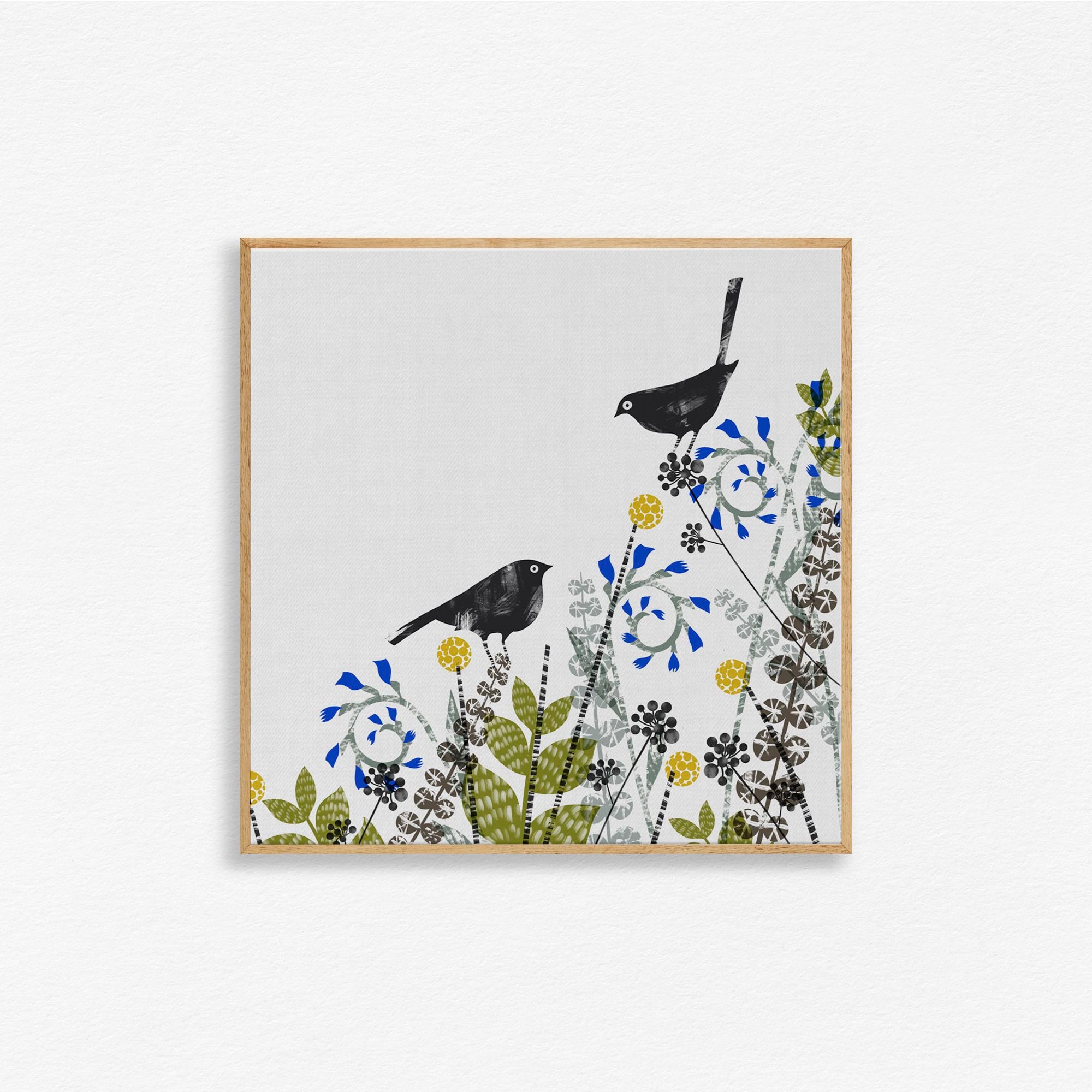 Birds In the Garden Wall Art