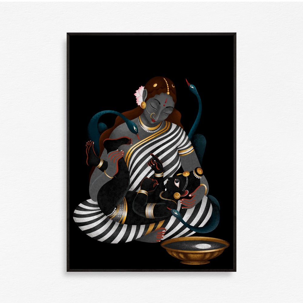 Krishna's play with the Moon