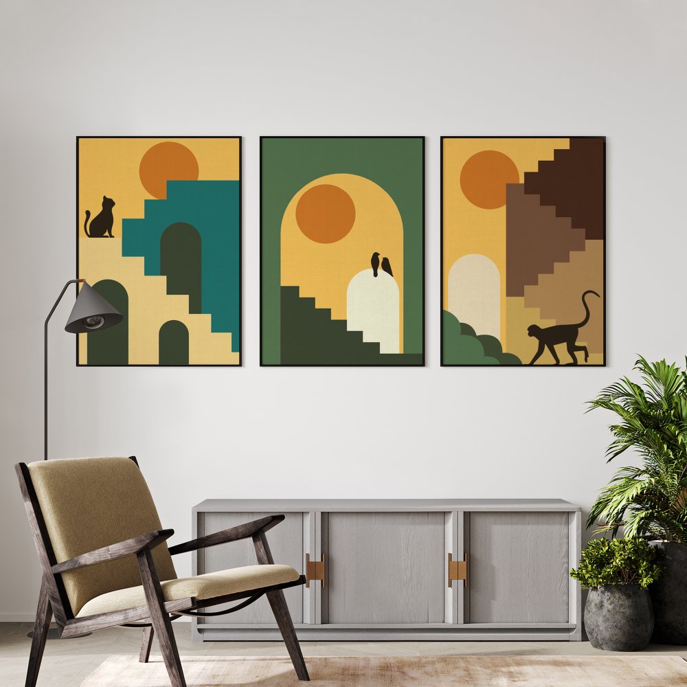 Warm Tone 1 - Set of 3