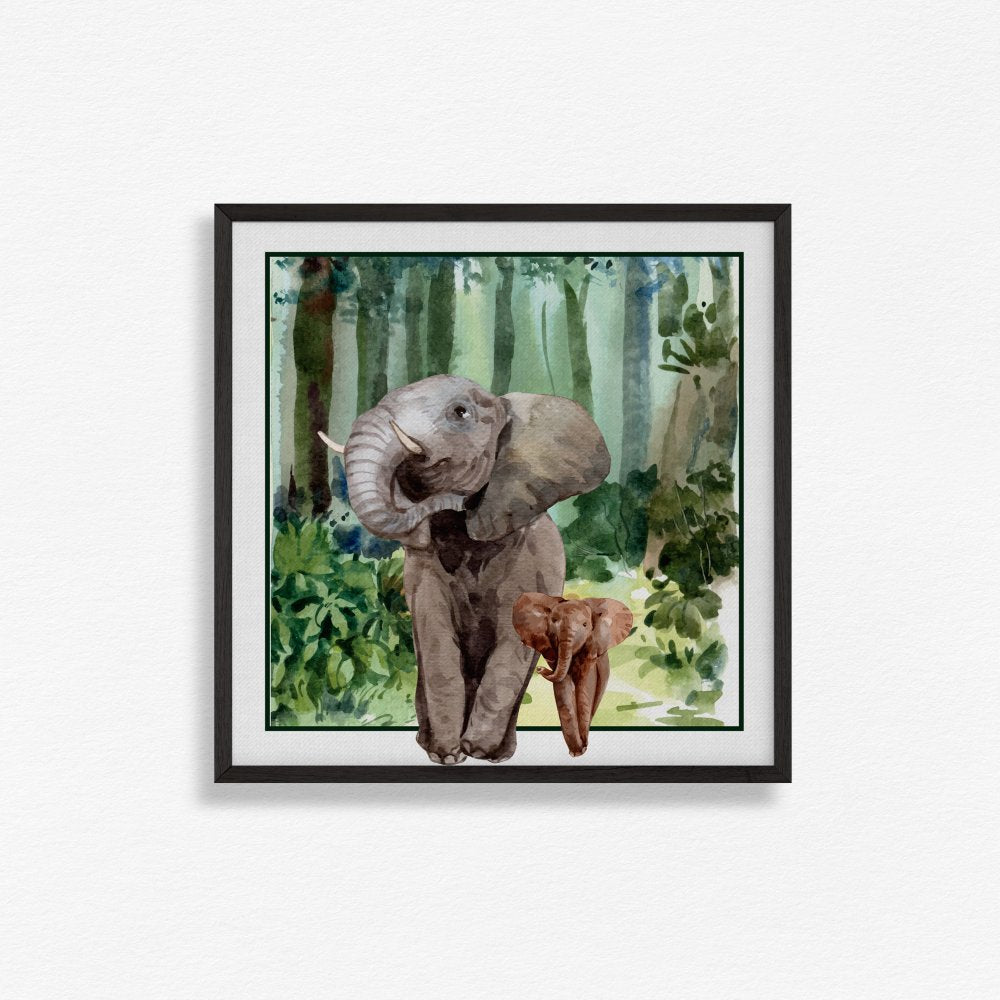 Mother Elephant and calf