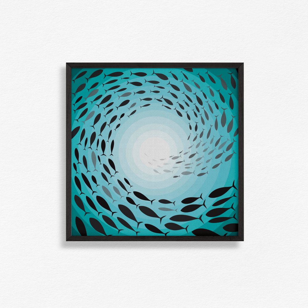 Spiral Trail of Fish