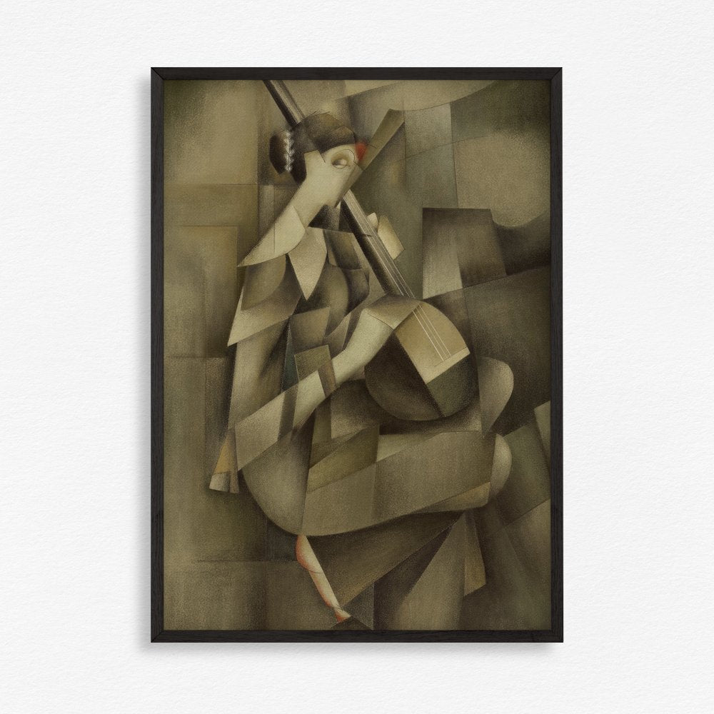 Cubism - Lady with Veena