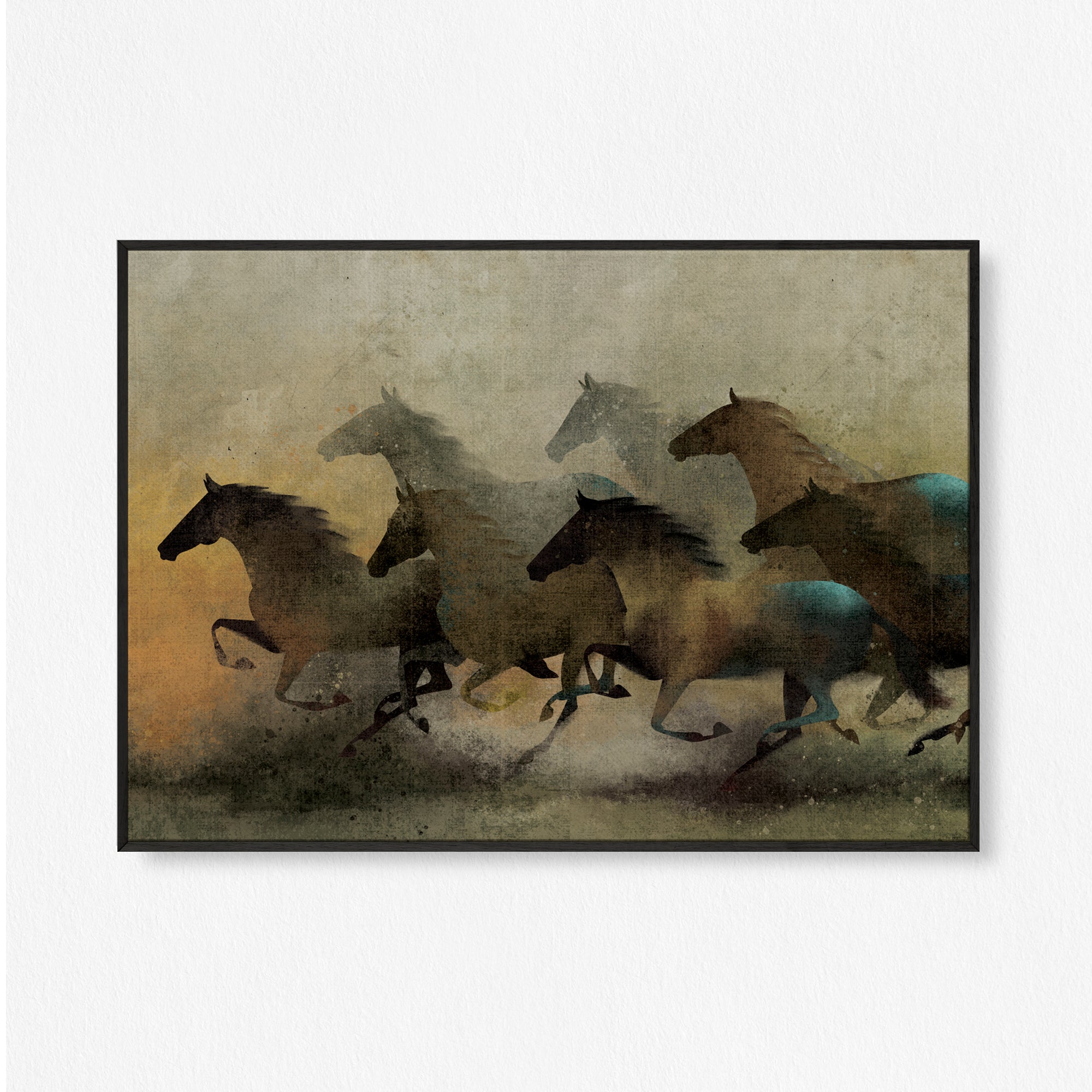 The 7 Horses Wall Art