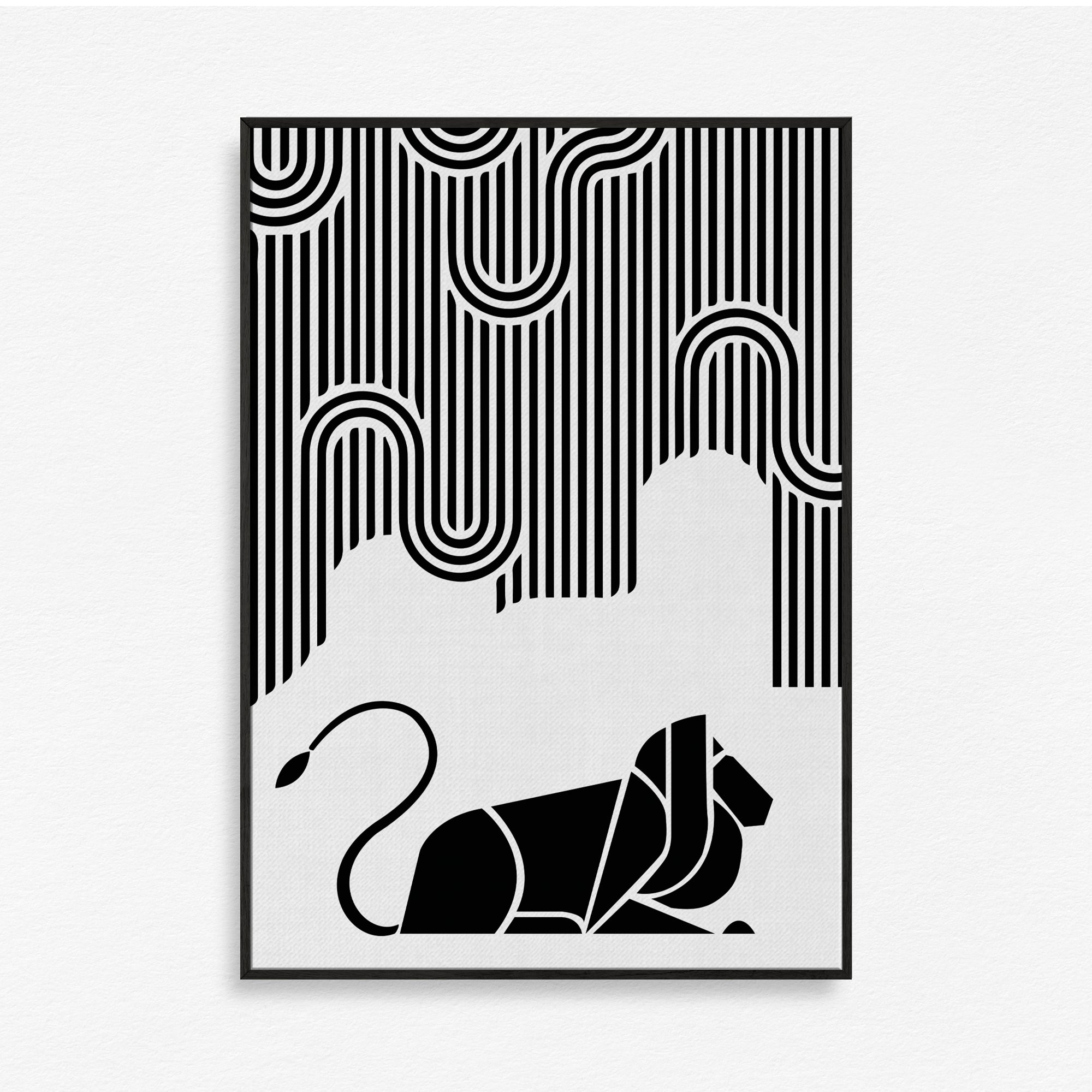 A Region of Activity Lion Wall Art