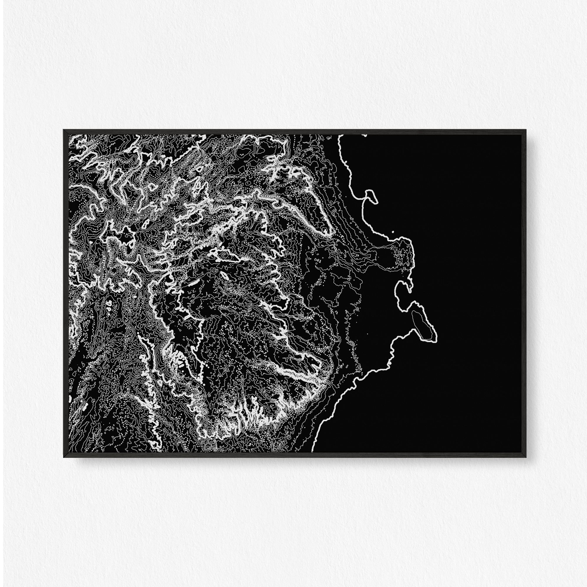 black sea wall art canvas painting