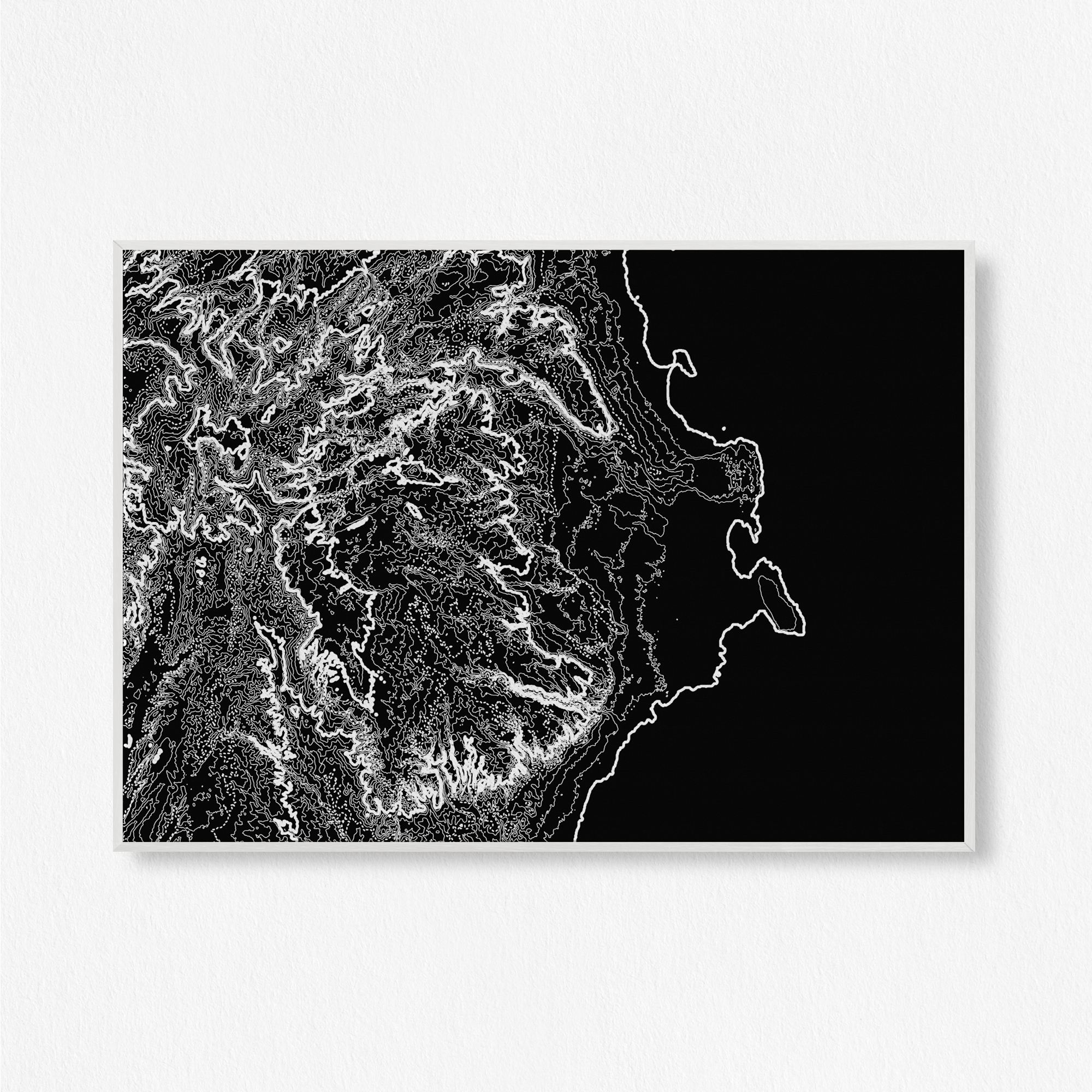 black sea wall art canvas painting