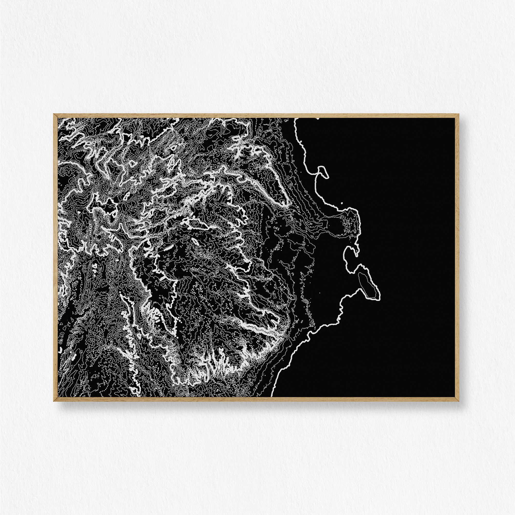 black sea wall art canvas painting