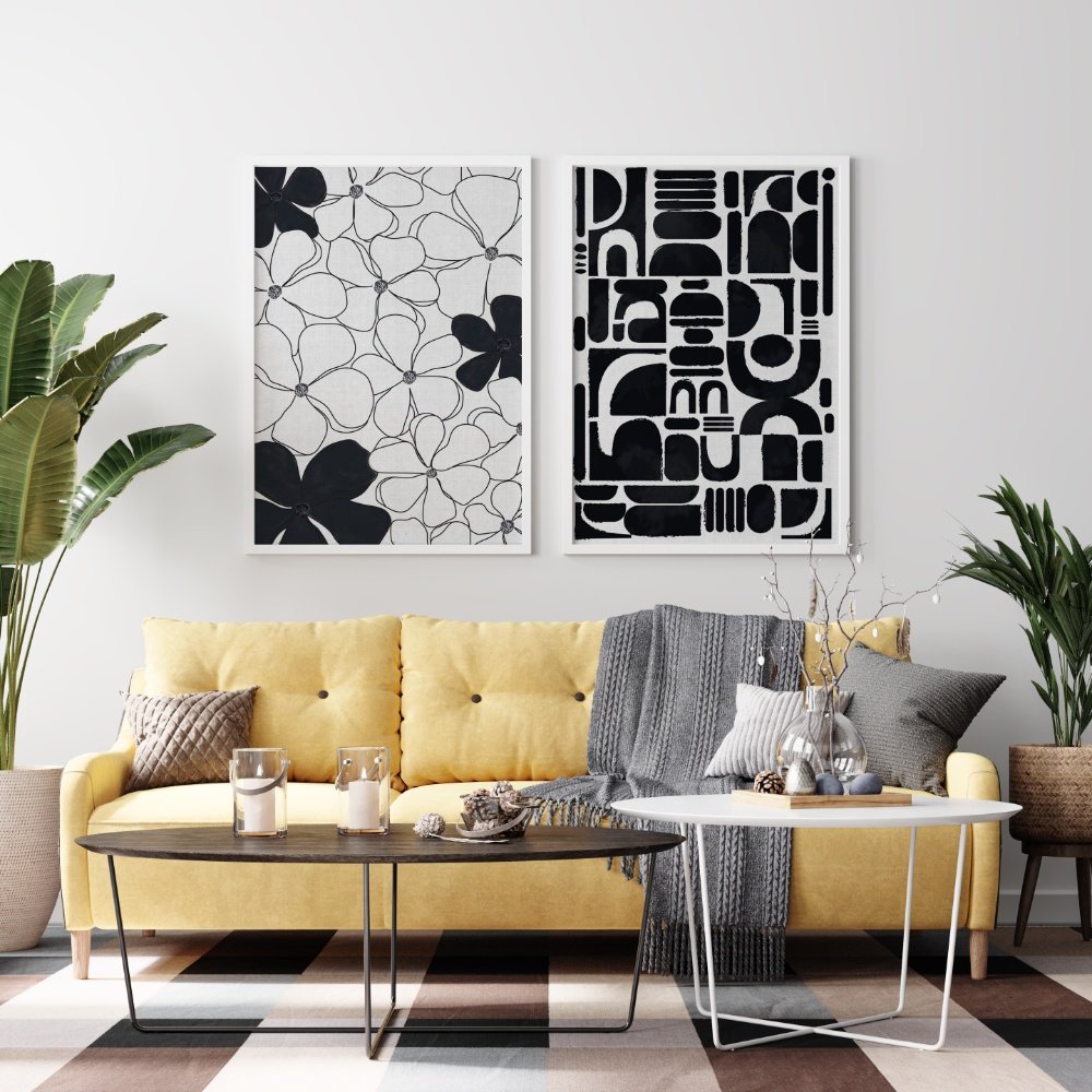 Blooming Black - Set of 2