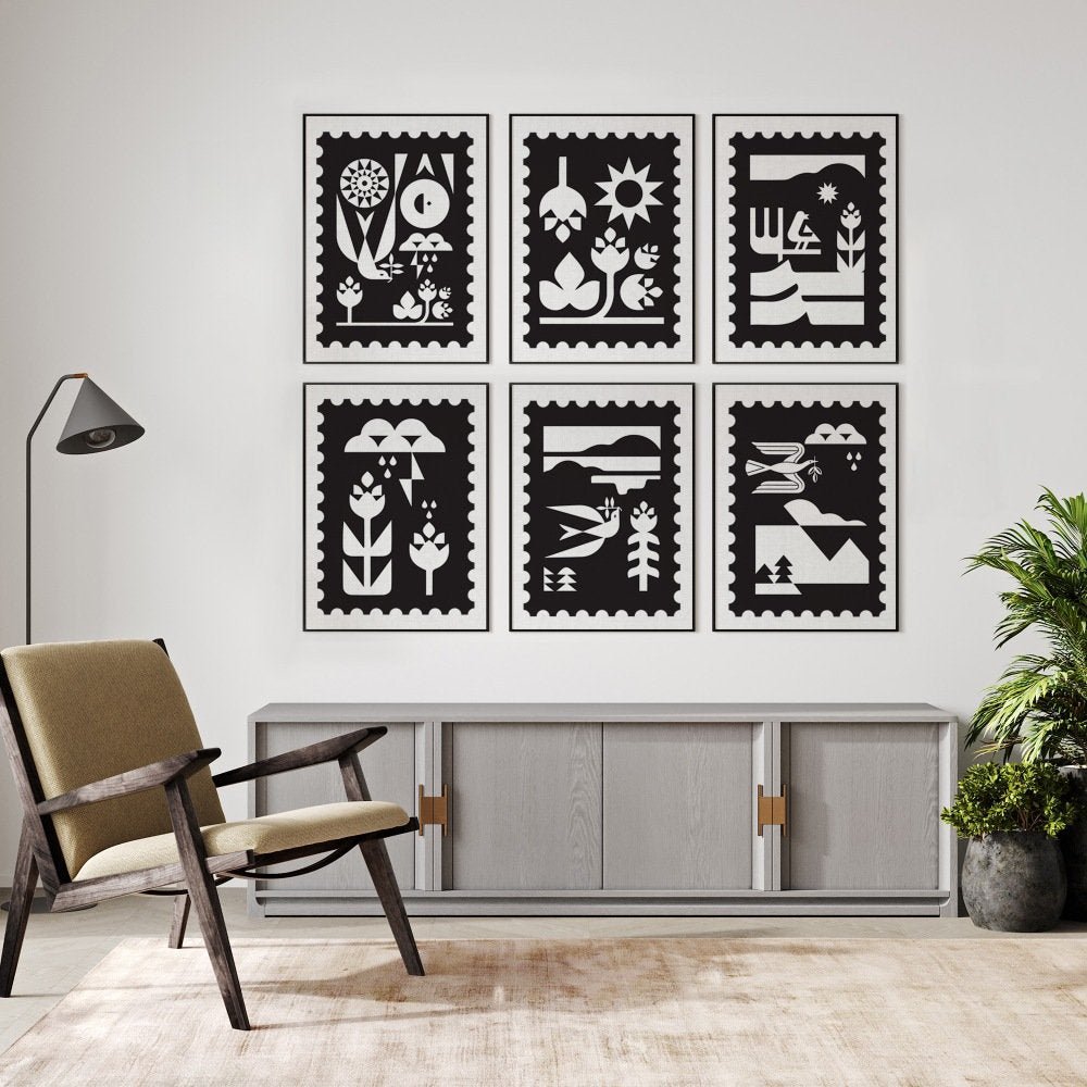 Monocrome Gallery - Set of 6