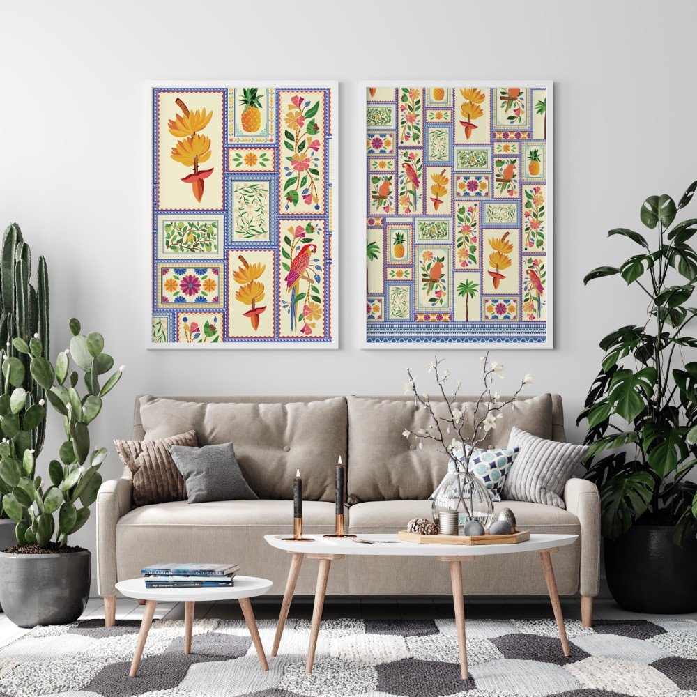 Colours on your wall - Set of 2