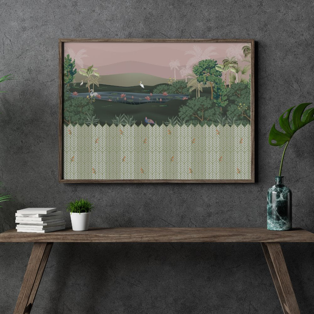 Bird Watching the Pink Sky