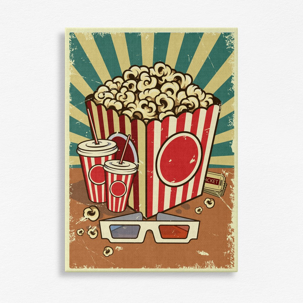 Retro Poster - Popcorn
