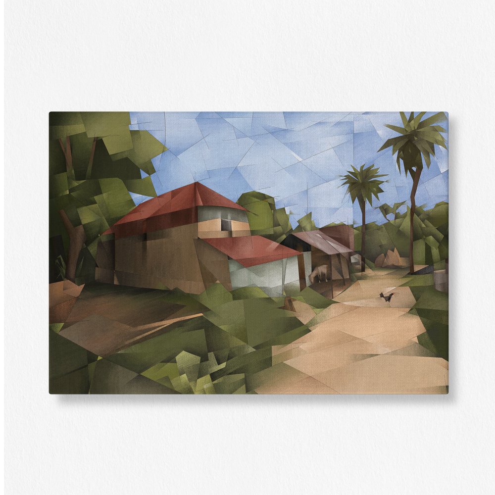 Combination of Nature and Abstract - Set of 4