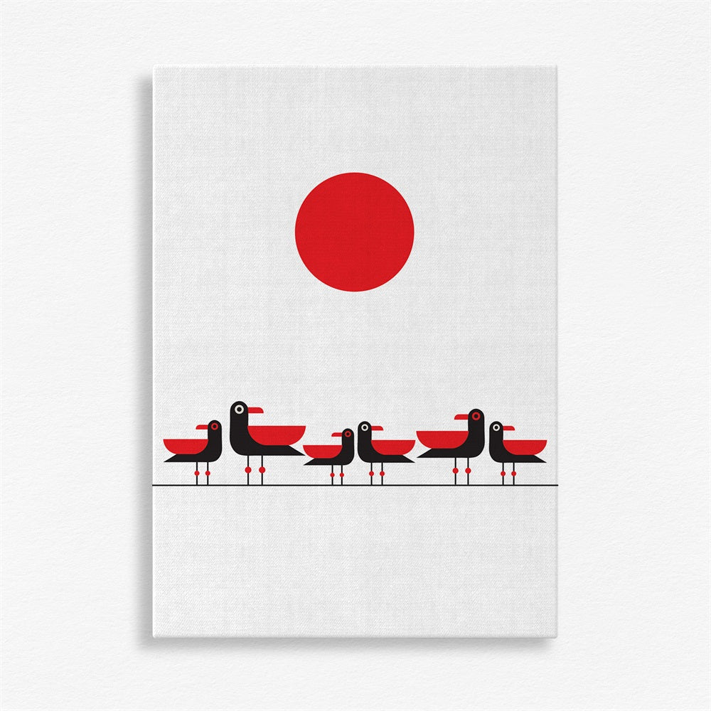 Birds Soaring into Dusk