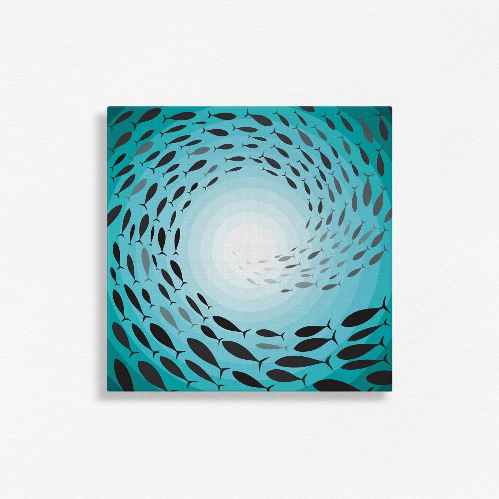 Spiral Trail of Fish