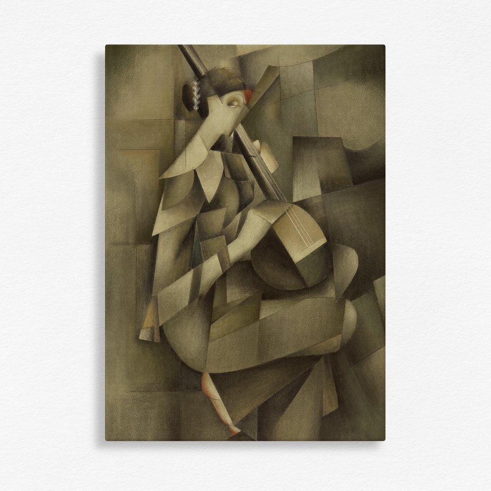 Cubism - Lady with Veena