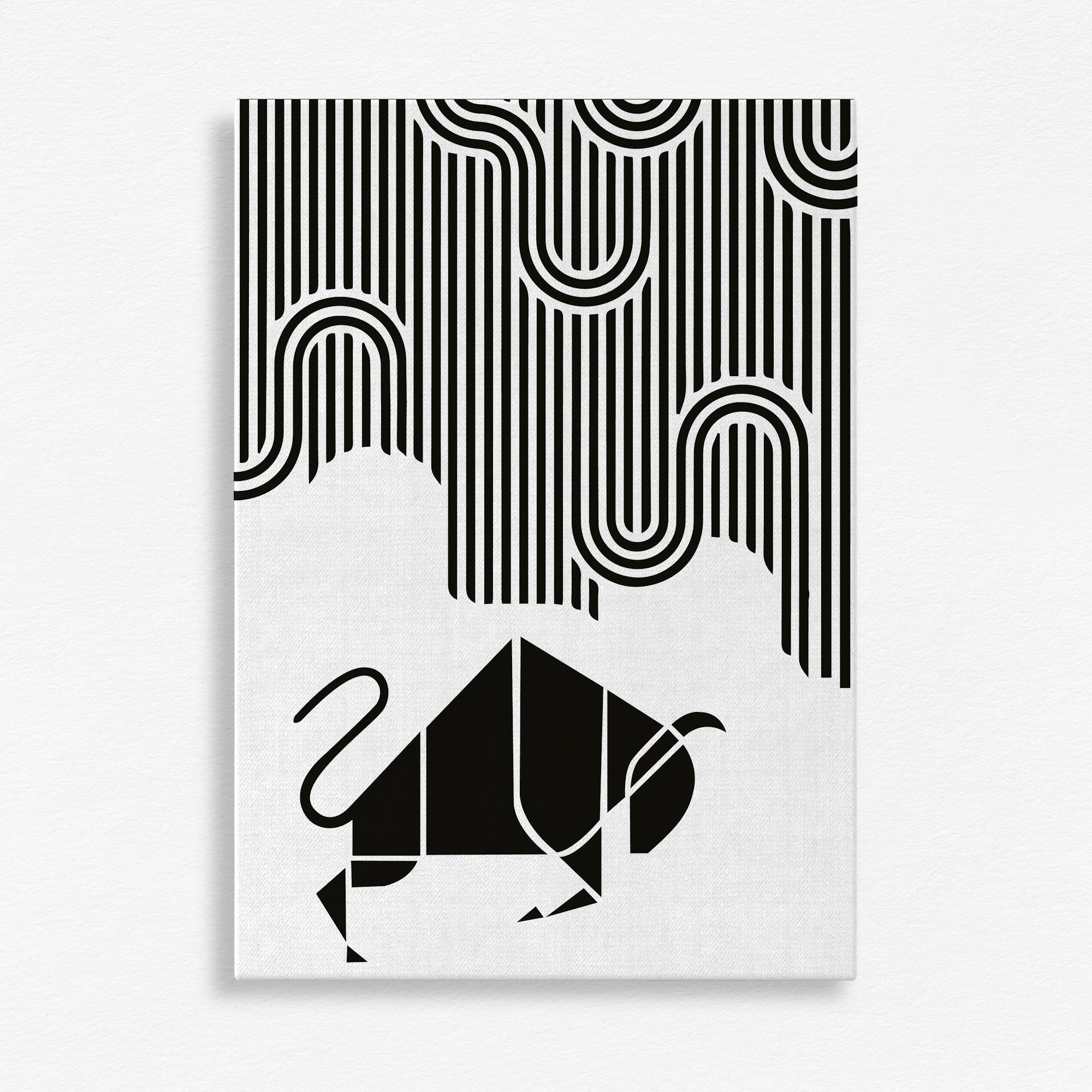 A Region of Activity Bull Wall Art Painting