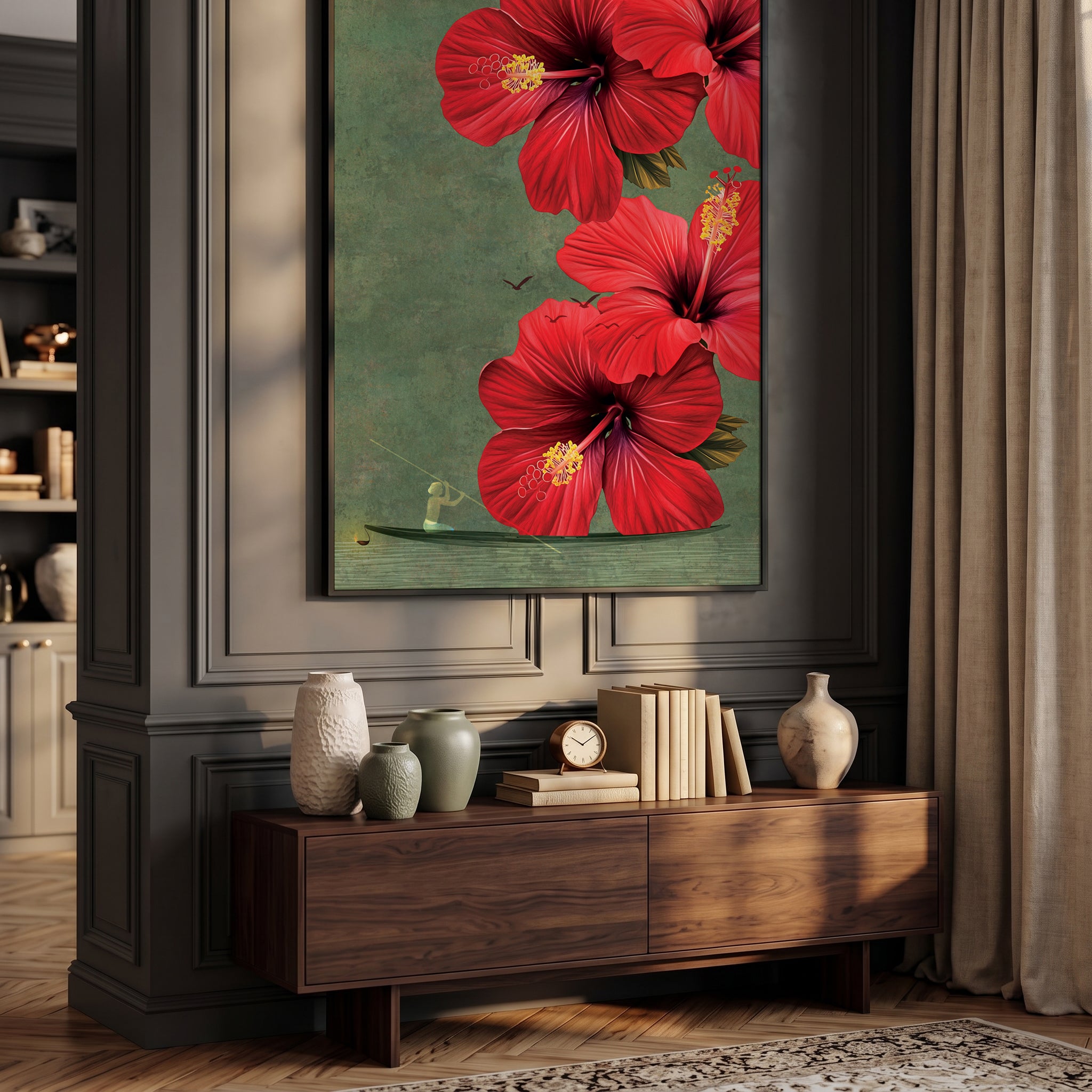 Garden of Scarlet Blooms
