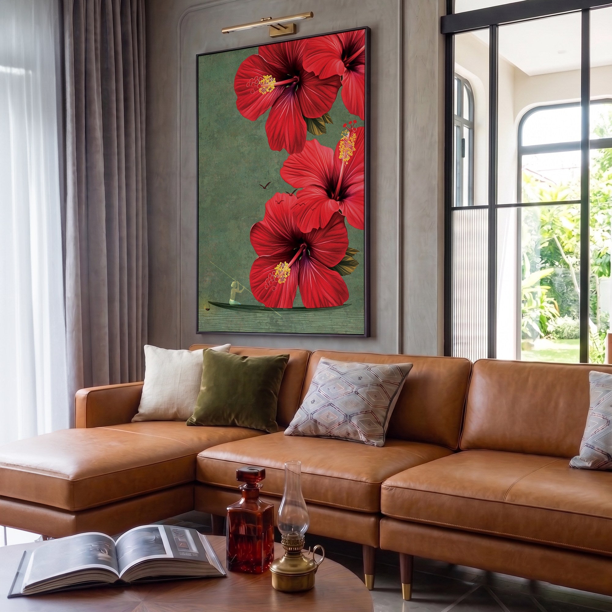 Garden of Scarlet Blooms