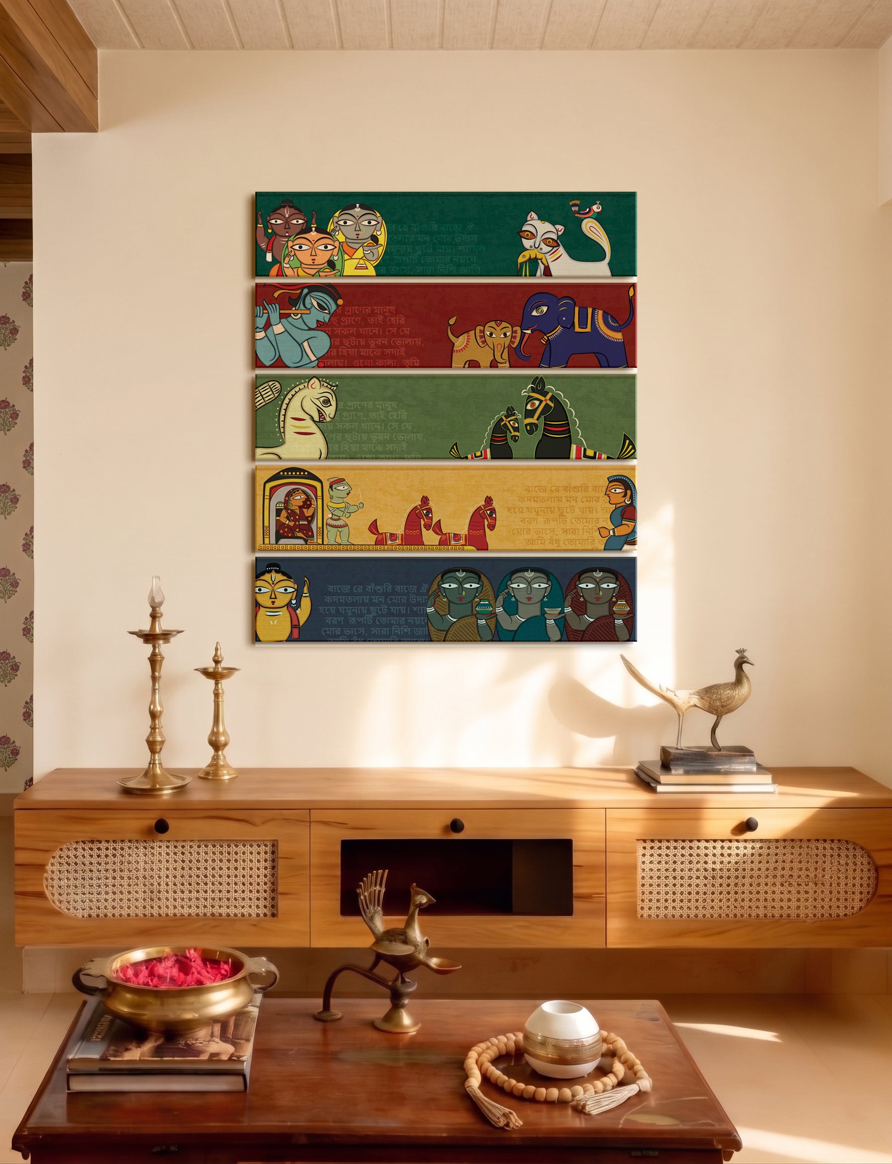 Lok Katha Panels - Set of 5