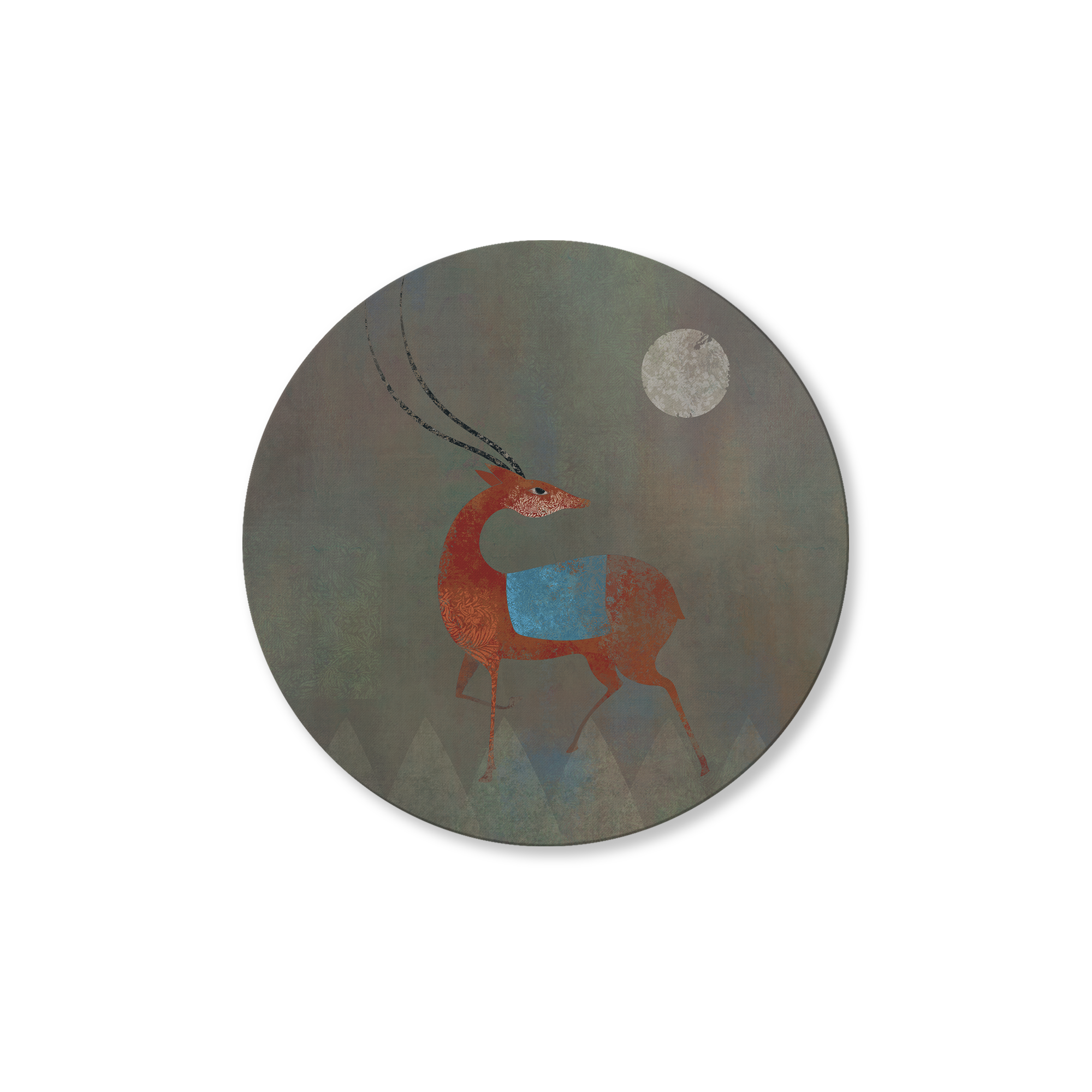 Moonlit Herd Crimson Grace Wall Art
