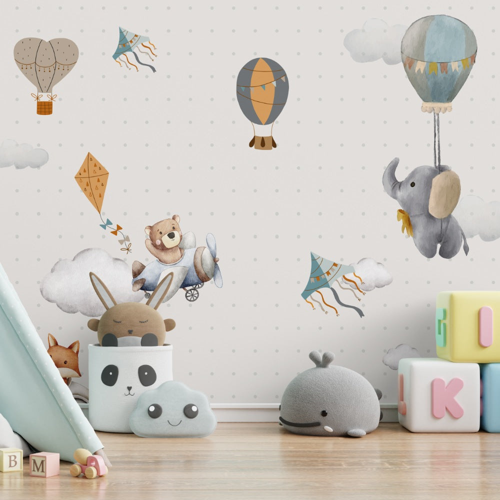 Air Transport Murals kids room Wallpaper