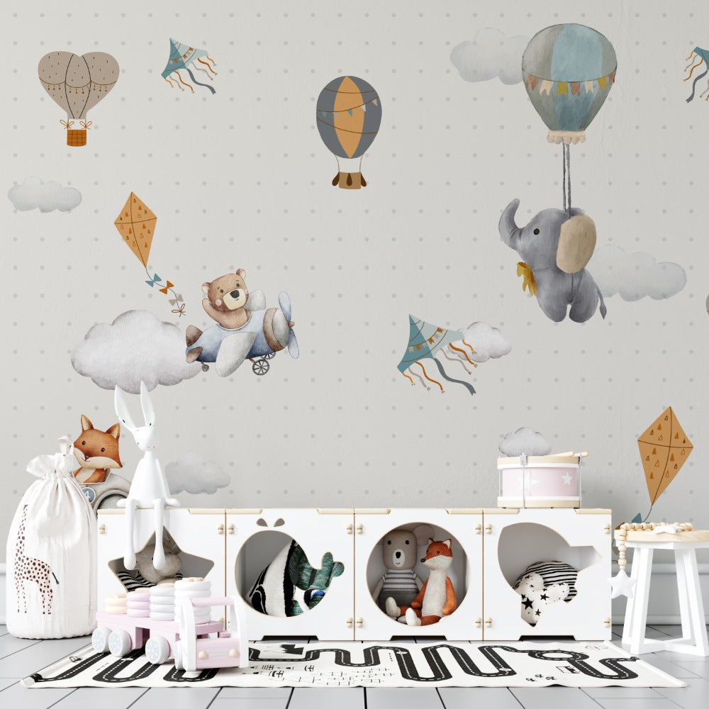 Air Transport Murals kids room Wallpaper