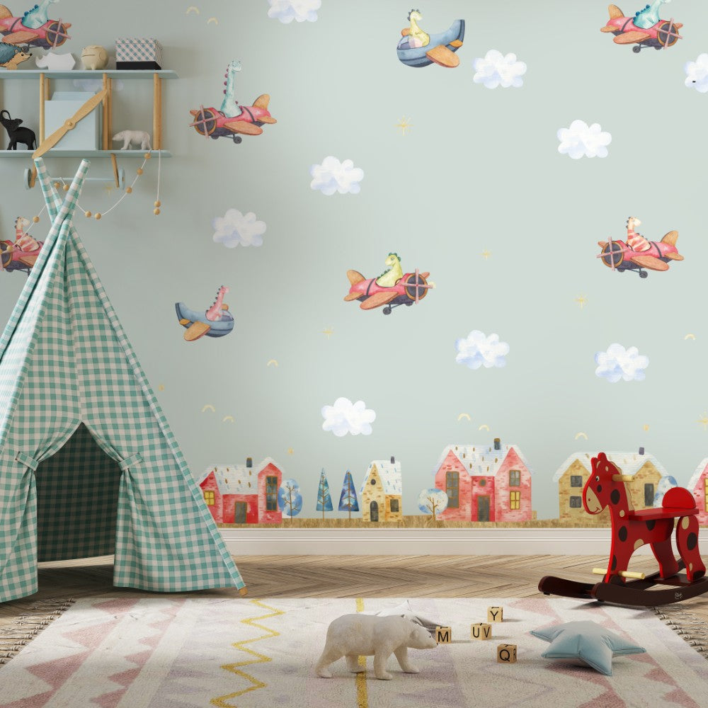Farm Land Kids Room Wallpaper