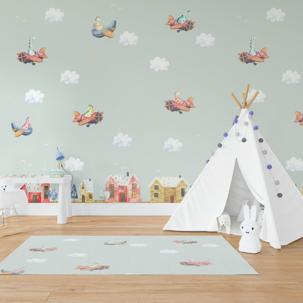 Farm Land Kids Room Wallpaper