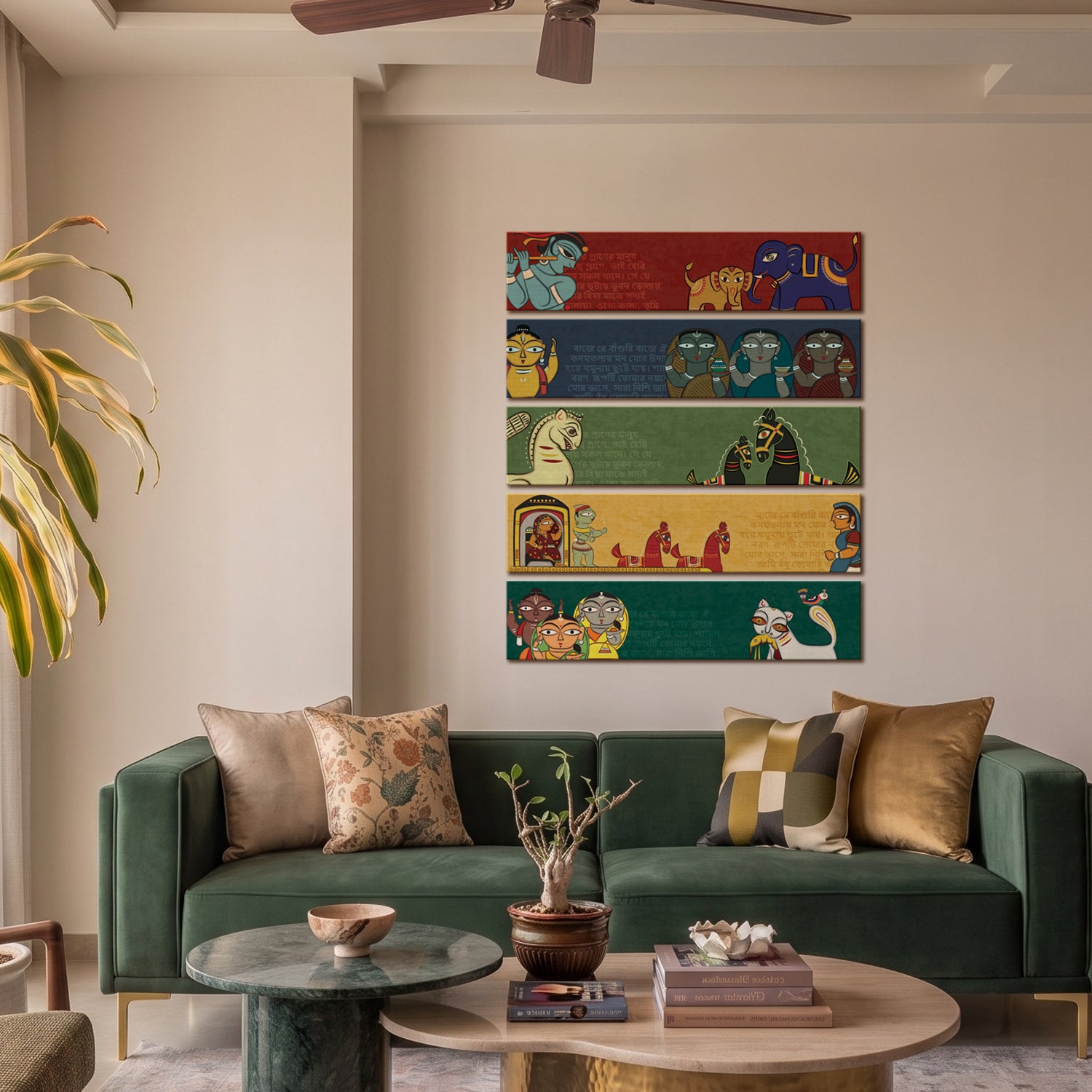 Lok Katha Panels - Set of 5
