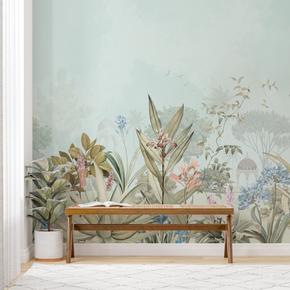 Pastel Paradise Abstract Wallpaper for bedroom