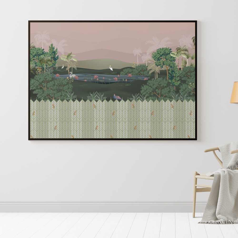 Bird Watching the Pink Sky